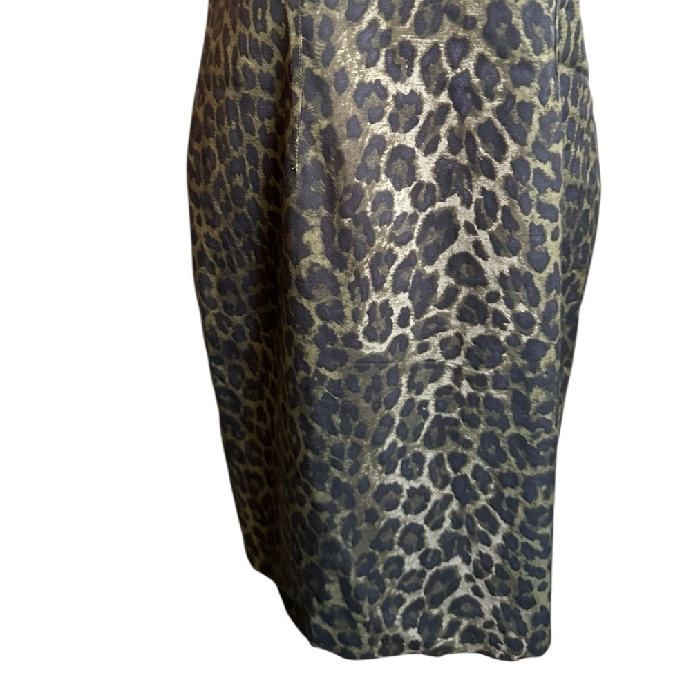 Ann Taylor Cheetah Print Sheath Dress Size 6 - Picture 6 of 17